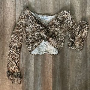 Urban Outfitters Cheetah Top